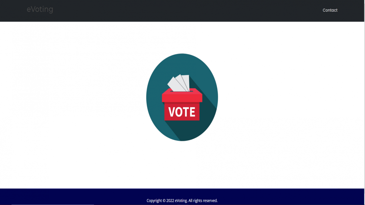 eVoting | Online Voting System Project Source Code