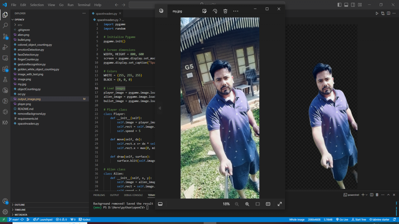 Remove Image Background using Python Source Code