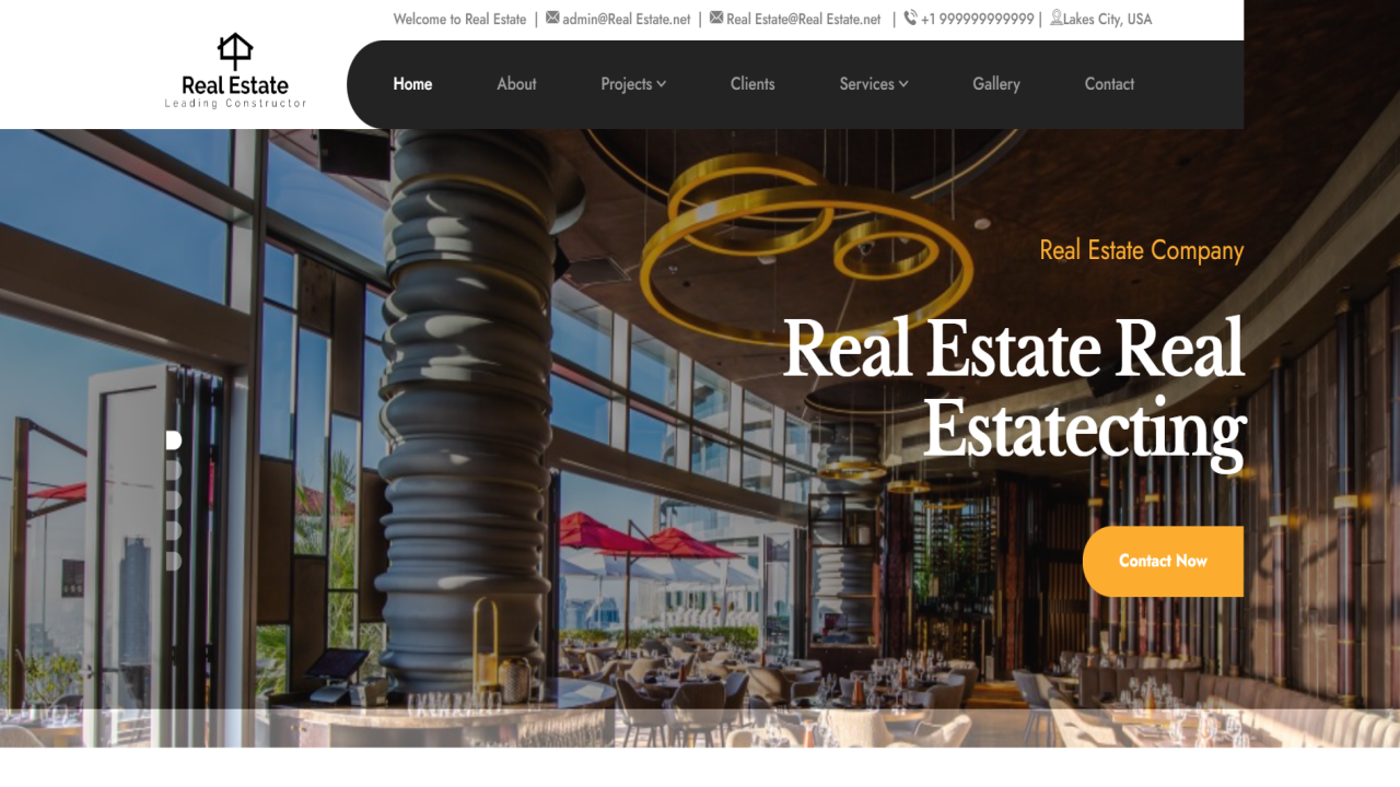 Real Estate website templates free download HTML with CSS